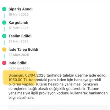 Kusurlu Ürün Ve Eksik İade Ücreti Sorunu
