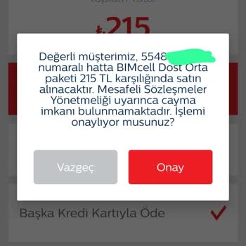 Bimcell Uygulama Hataları Ve Yetersiz Paket Yükleme Seçenekleri