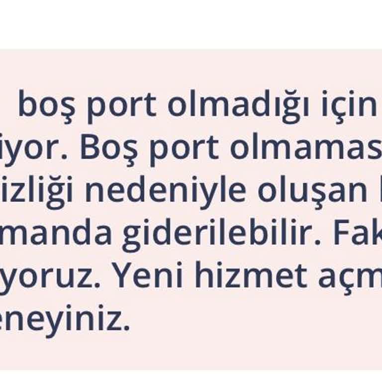 İstanbul'da İnternet Bağlantısı Sorunu: Türk Telekom'un Port Eksikliği