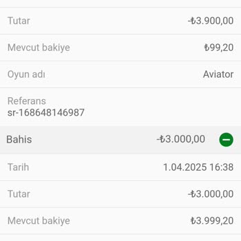 Yanlışlıkla Aviator'a Basılan 6900 TL