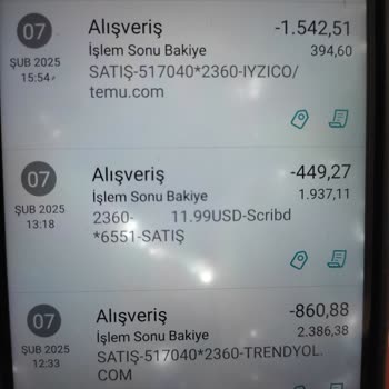 İzinsiz Kart Çekimleri Hakkında Yardım Talebi