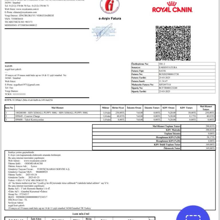 Köpek Maması Siparişim Nerede?