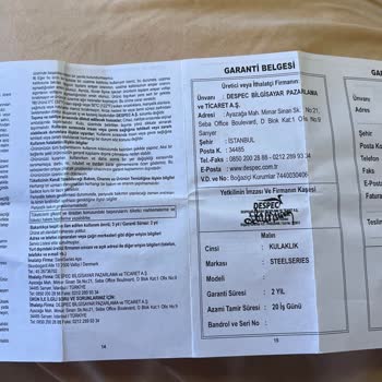 SteelSeries Teknik Servis Hayal Kırıklığı