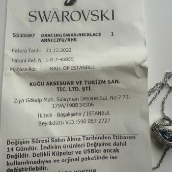 Swarovski Kolyemdeki Kalite Sorunu Ve Garanti Mağduriyeti