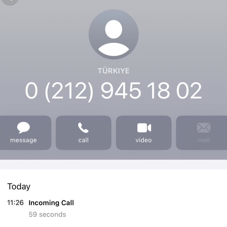 02129451802 Sürekli Arayan Numaradan Şikayetçi