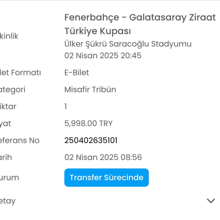 Passolig Hesabına Eksik Yüklenen Maç Bileti Ücreti