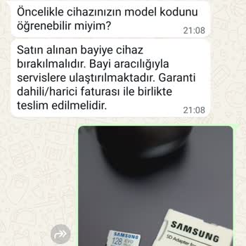 Satın Aldığım Hafıza Kartı Ve İlgisiz Müşteri Hizmetleri