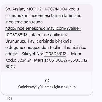 Ürün Kalitesizliği Ve Haksız İnceleme Sonucu