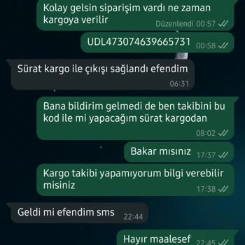 Kargo Bilgisi Alınamayan Sipariş Ve İlgisiz Müşteri Hizmetleri