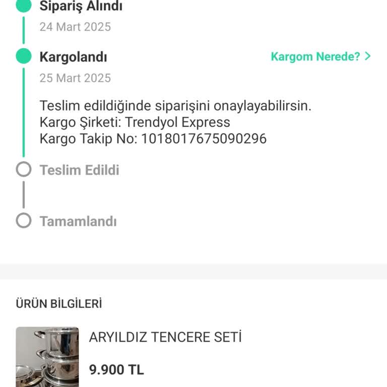 Trendyol Express Kargo Teslimatında Sorumsuzluk