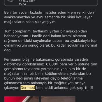 Derimod Ayakkabılarında Kalite Ve Müşteri Hizmetleri Sorunu
