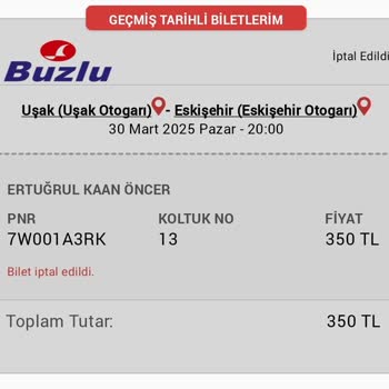 Bilet İptalinde Eksik İade Sorunu