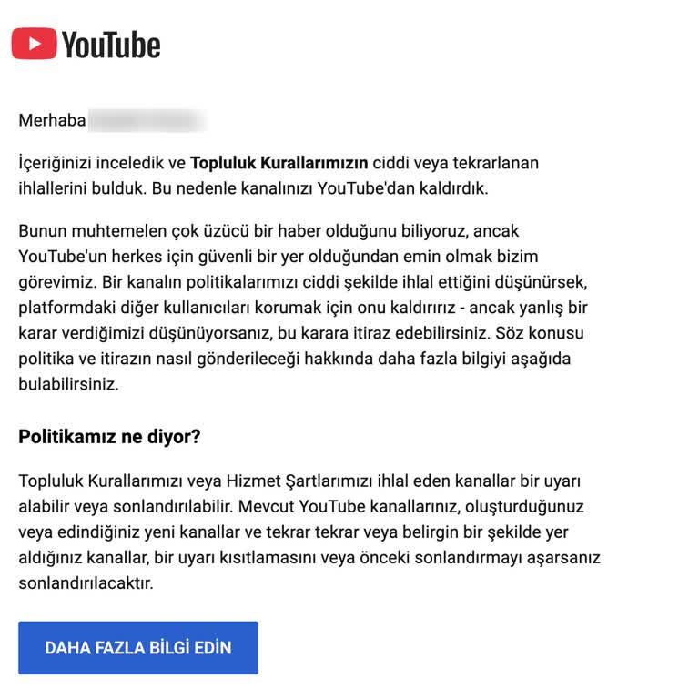 Yaşlı Aile Üyelerinin YouTube Hesaplarının Anlamsız Kapatılması