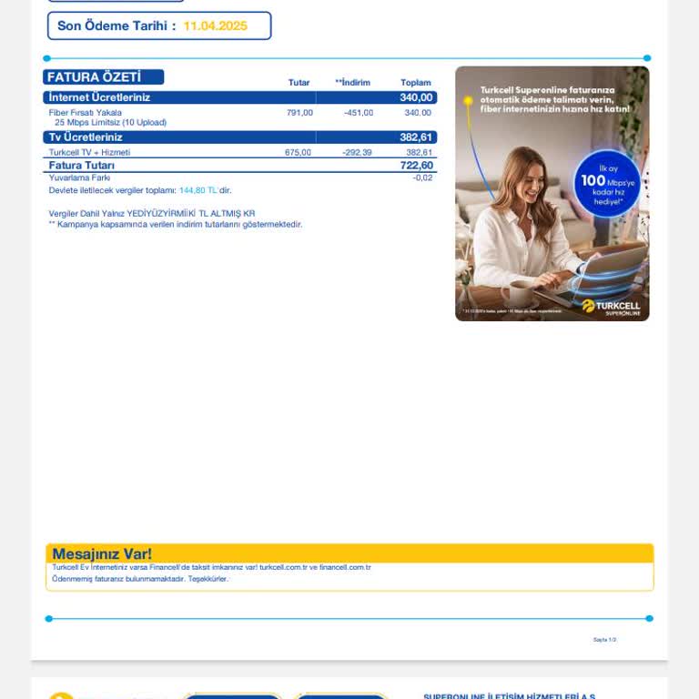 Superonline Fatura Şoku: Anlaşmadan Fazla Ücret Alındı