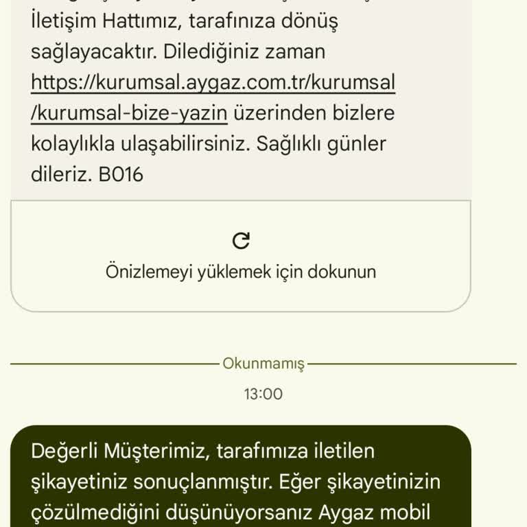 Aygaz İndirim Sorunu Ve Yetersiz Müşteri Hizmetleri