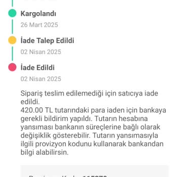 Teslim Edilmeyen Ürün İçin Haksız Hizmet Bedeli Kesintisi