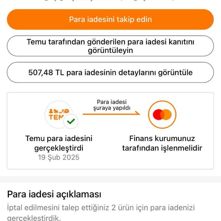 Temu'dan İade Edilmeyen Para: Müşteri Hizmetlerinden Destek Bekliyorum