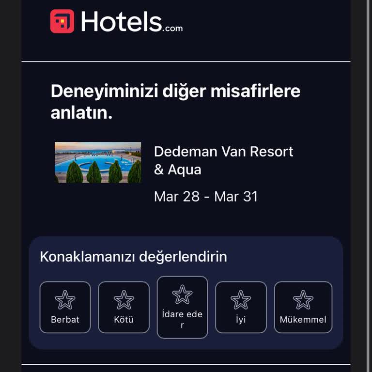Dedeman Hotels Van Beklentilerin Altında Bir Konaklama Deneyimi