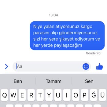 Ürün Gönderiminde Sorun Ve İletişim Engeli
