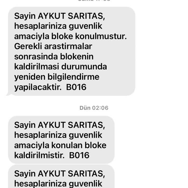 Hesap Blokesi Nedeniyle Bayramda Mağduriyet Yaşadım