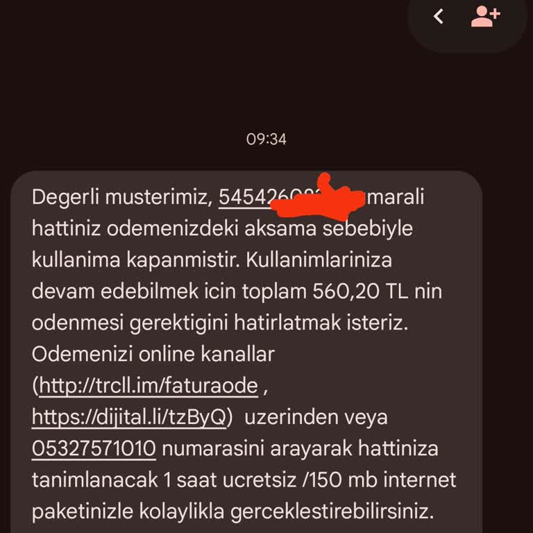 Bayram Sonrası Hattımın Kapatılması