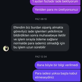 İade Sürecinde 40 Günlük Bekleyiş Ve İletişim Sorunu