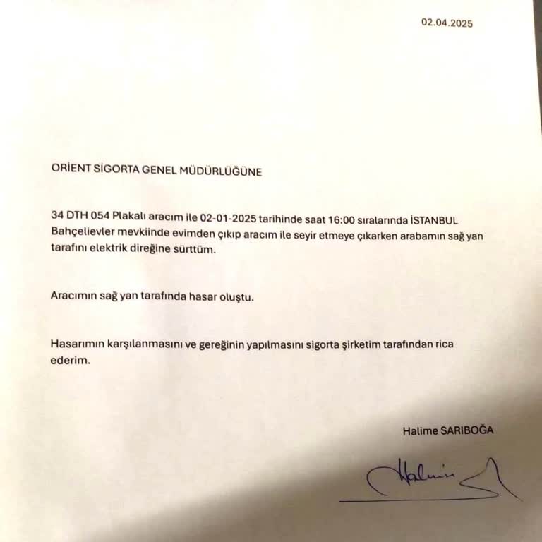 Kasko Dosyası Ödemesi Yapılmıyor