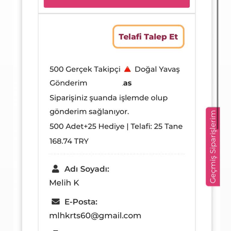 Teslim Edilmeyen Instagram Takipçileri