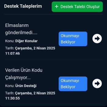 Elmas Paketinde Kod Sorunu Ve İade Talebi