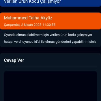 Elmas Paketinde Kod Sorunu Ve İade Talebi