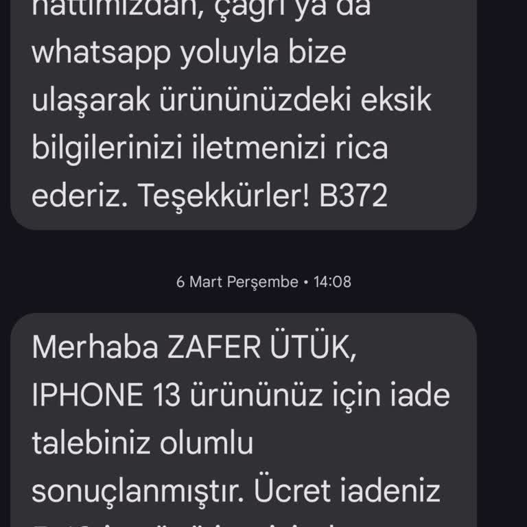 İade Edilen Telefonun Ücreti Neden Hala Ödenmedi