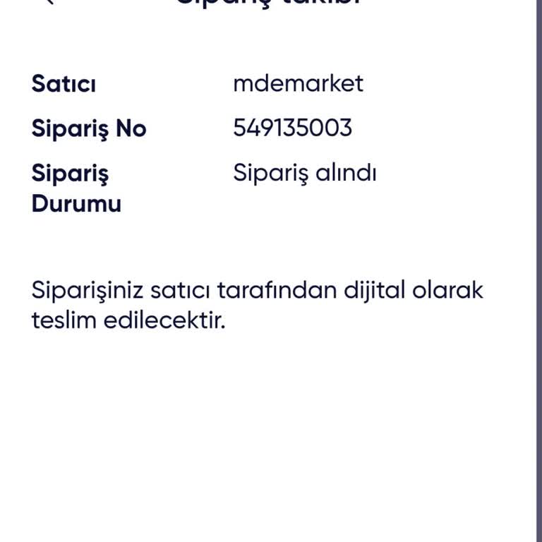 Mdemarket.tr Instagram Satıcısından Teslimat Sorunu