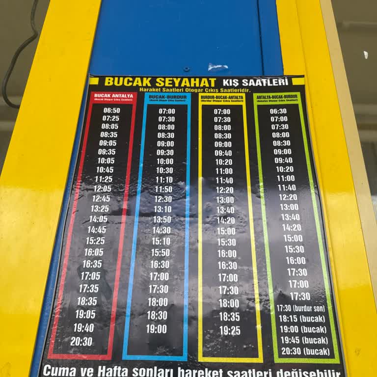 Otobüs Saatlerinde Sürekli Değişiklik Sorunu