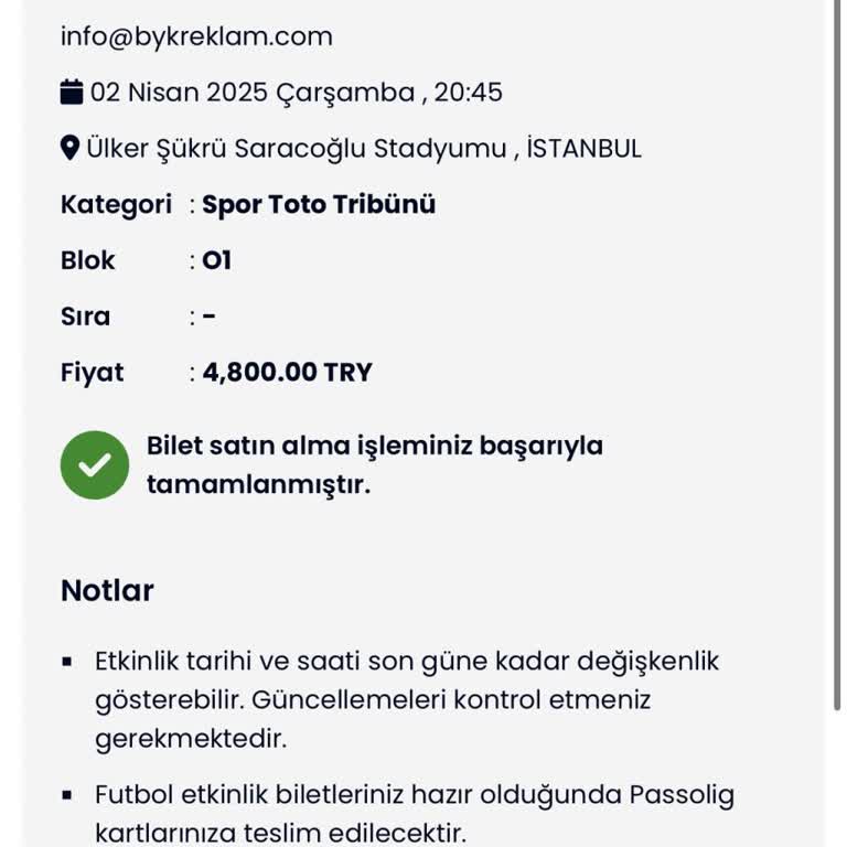 Fenerbahçe-Galatasaray Maçı İçin Biletim Hala Yüklenmedi