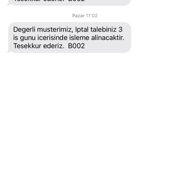 LCW'den Gelen Israrlı Mesajlar Ve İptal Sorunu