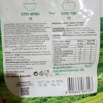 Tat Haşlanmış Nohutla Misafir Krizi