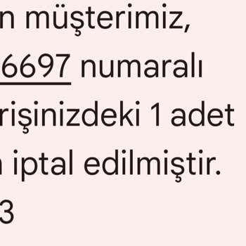 Özdilek'te Sipariş Ve Ürün Sorunları