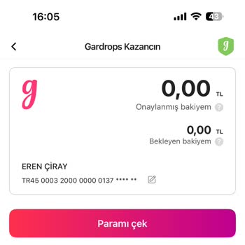 Gardrops'ta Çekim Talebi Sorunu: Para Nerede?