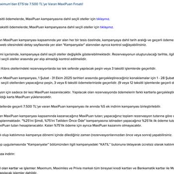 İş Bankası Ve ETS Tur Kampanyasında Büyük Hayal Kırıklığı!