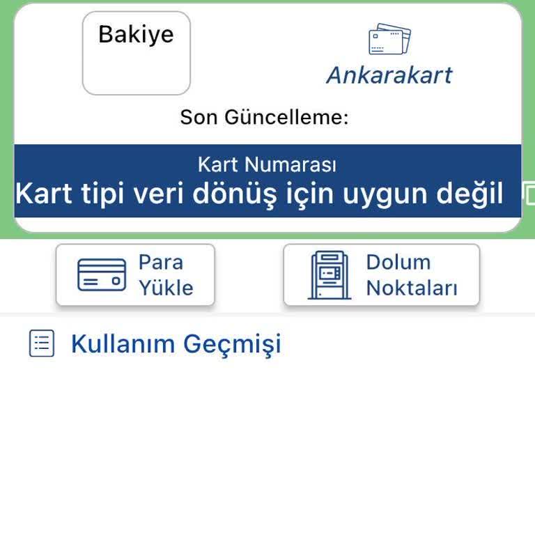 Ego Genel Müdürlüğü Kart Veri Dönüş Hatası Ve Geçmiş Bilgi Erişimi Sorunu