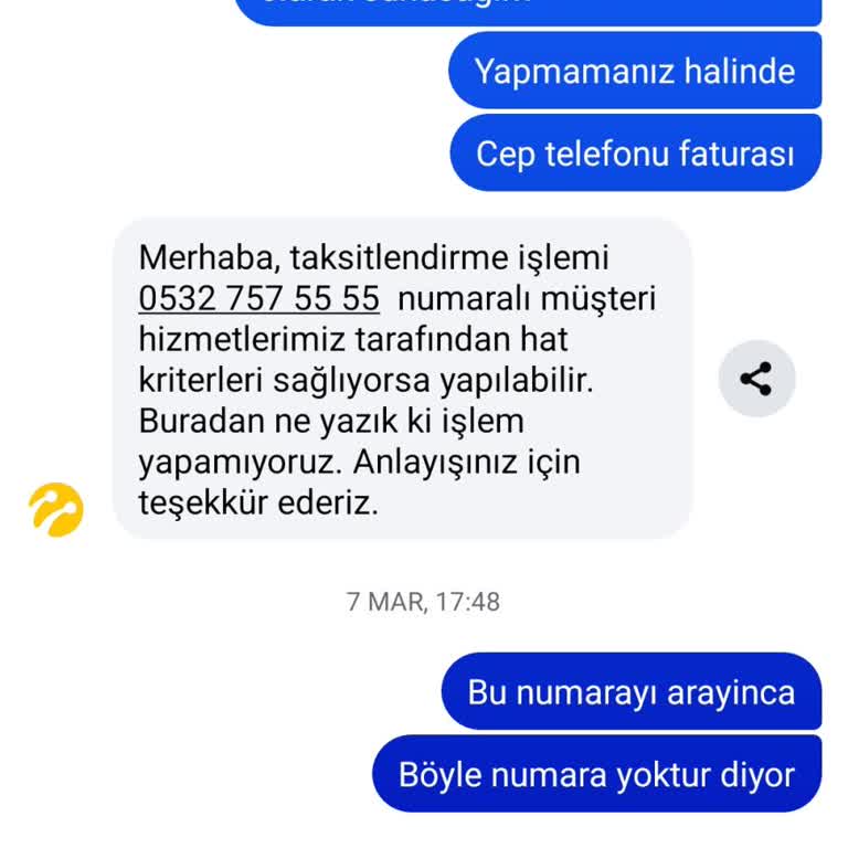 Turkcell'in Yanıltıcı Mesajları Ve İletişim Sorunu