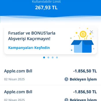 Bilgim Dışında Yapılan Kredi Kartı İşlemleri