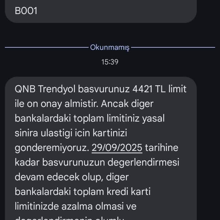 Trendyol Kart Başvurusunda Hata Ve Destek Talebi