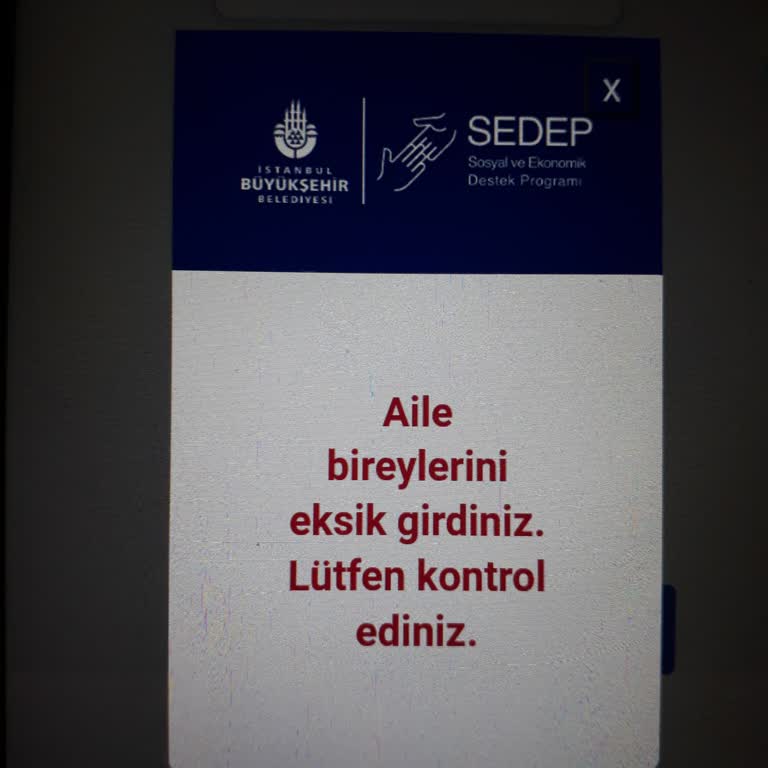 Yenidoğan Yardım Başvurusunda Hata Sorunu