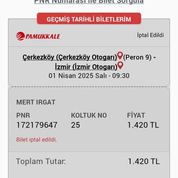 İade Edilmeyen Bilet Ücreti: Obilet.com'da Çözüm Bekleyen Sorun