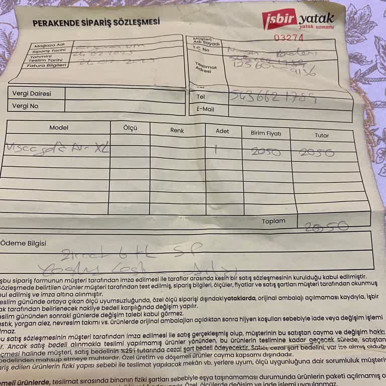 Kimyasal Kokuya Sahip Ortopedik Yastık Ve Yetersiz Müşteri Hizmeti