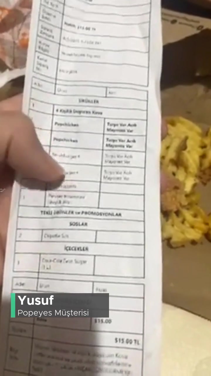 Popeyes Eksik Ürün Hatası videonun kapak resmi
