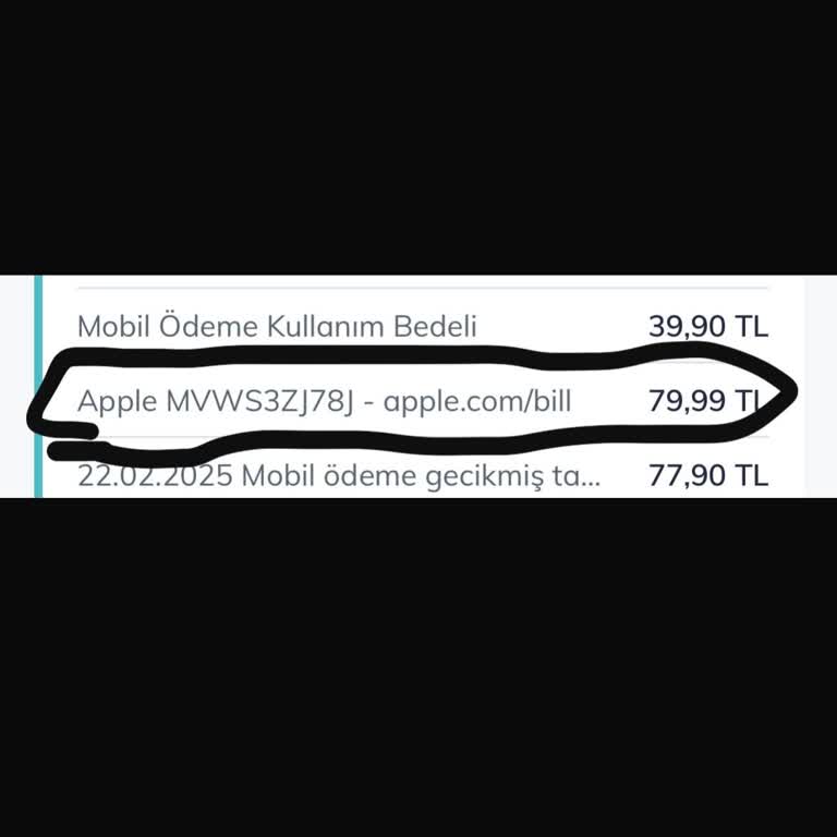 Apple Faturasında Belirsiz Ve Yetkisiz Ödeme Sorunu
