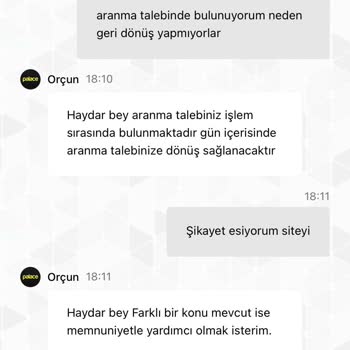 Palacabet'te Kazancımı Çekemiyorum Ve Müşteri Desteği Yanıt Vermiyor