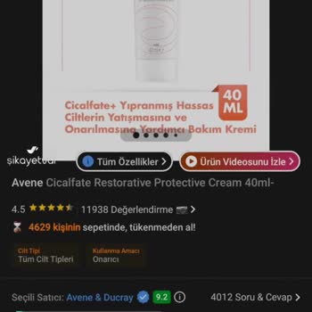 Trendyol Avene Sitesi Ve Kozmevit Favori Değişikliği
